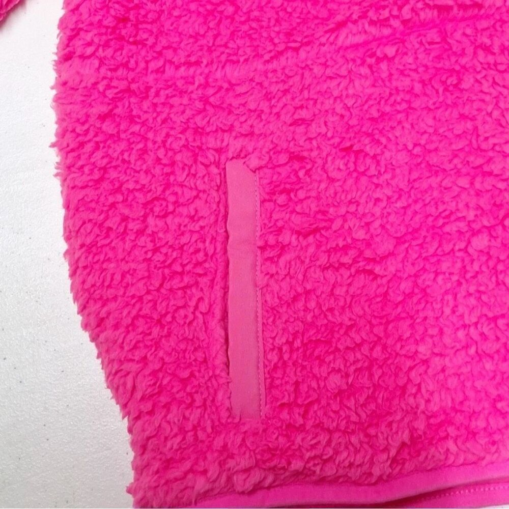 NEW! Kids' Faux Shearling Half Zip-Up Pullover Pink Girls Soft Winter Warm Top - Picture 5 of 8